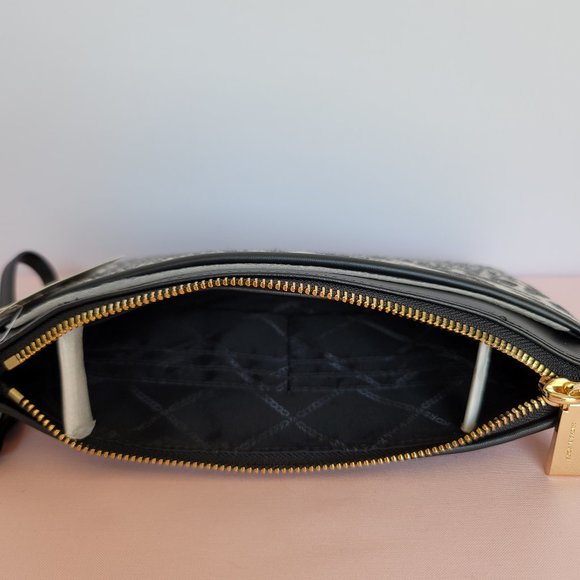 MICHAEL KORS Jet Set Charm Signature Logo Wristlet/Pouch- Black Multi ⭐ - Picture 13 of 16